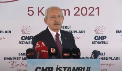 Kemal Kılıçdaroğlu, İstanbul’da Emekli Emniyet Mensupları Buluşması’na katıldı.