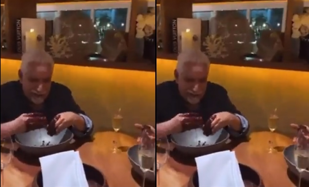 Tarık Mengüç : Çikolatayı eline dökerek yemesi sosyal medyada gündem oldu.