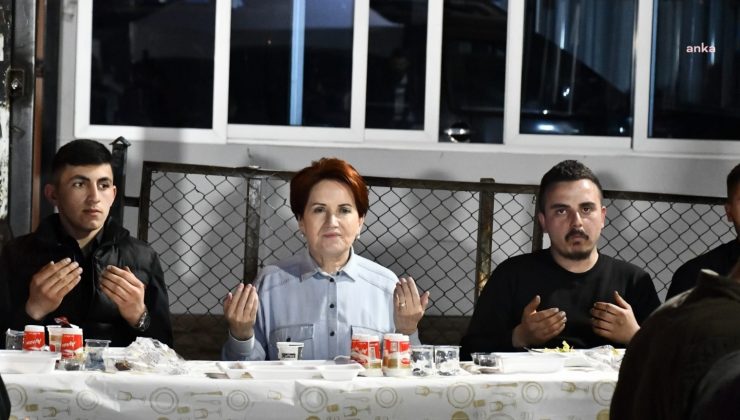 Meral Akşener oto sanayi çalışanlarıyla iftar yaptı.