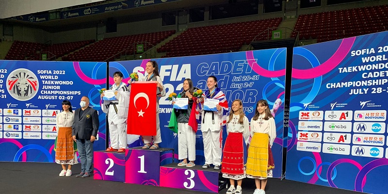 ABB Spor Kulübü Sporcusu Sude Yaren Uzunçavdar, Dünya Gençler Tekvando Şampiyonası’nda Dünya Şampiyonu Oldu