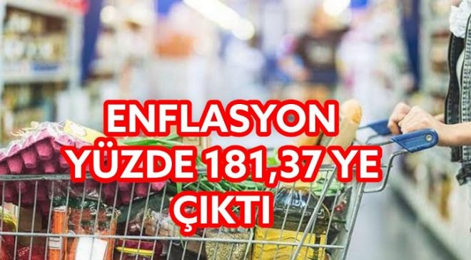 Enagrup: Ağustos Ayında Yıllık Enflasyon Yüzde 181,37’ye Çıktı