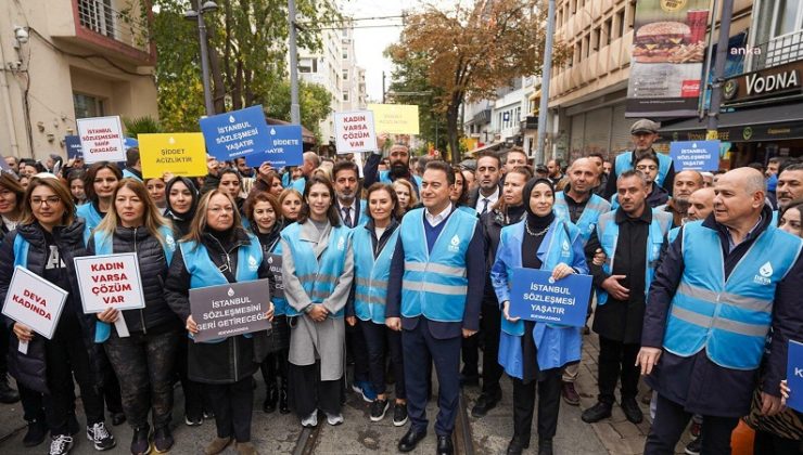 Ali Babacan, Kadına Şiddete Karşı Yürüdü ve Erdoğan’a Seslendi