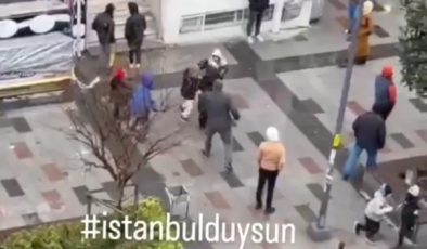 Arnavutköy’de Küçük Çocuklar Cadde Üzerinde İlerleyen Başka Bir Çocuğa Ve Kadına Saldırdı