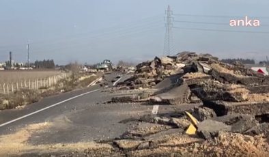 Hatay-Reyhanlı-Cilvegözü Yolunun Bir Bölümü, Depremlerin Etkisiyle Zarar Gördü