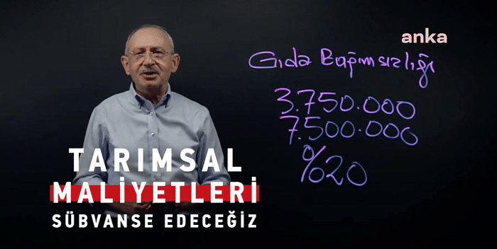 Kemal Kılıçdaroğlu,”Bay Kemal’in tahtasında” tarım ve hayvancılık özel ekonomi bölgelerini anlattı