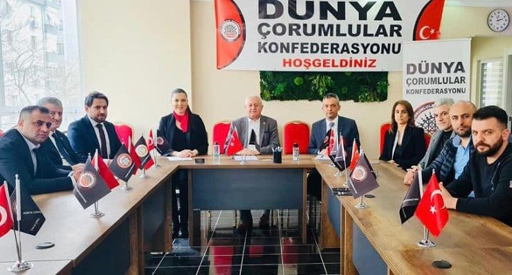 ATA İttifakı Cumhurbaşkanı Adayı Yardımcısı Sevda Özbek, Dünya Çorumlular Konfederasyonunu ziyaret etti.