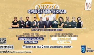 Ankara Büyükşehir Belediyesi’nden Ücretsiz ‘KPSS Genel Tekrar Kursu