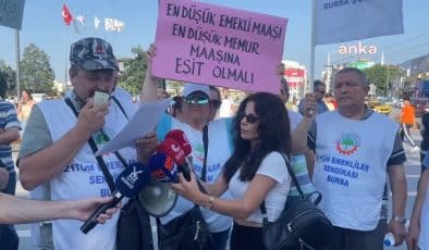 Bursa’da Emeklilerden Zam Tepkisi