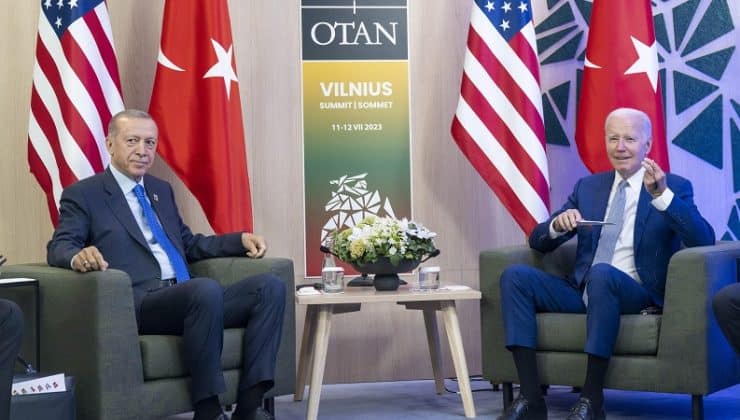Cumhurbaşkanı Erdoğan, Vilnius’ta ABD Başkanı Biden İle Görüştü