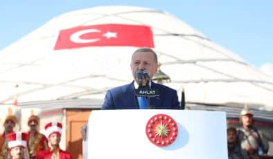 Cumhurbaşkanı Erdoğan, Malazgirt’te: “Artık asıl hedeflerimize yönelmenin vaktidir.