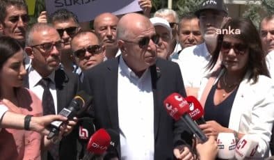 Zafer Partisi Genel Başkanı Ümit Özdağ’dan Limak Holding önünde Akbelen protestosu