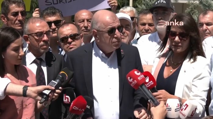 Zafer Partisi Genel Başkanı Ümit Özdağ’dan Limak Holding önünde Akbelen protestosu