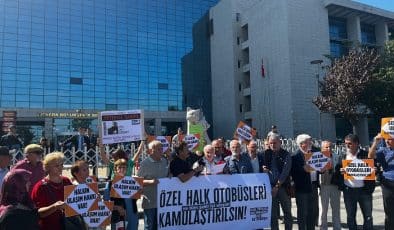 Ankaralılar, özel halk otobüslerinin kamulaştırılması için eylem yaptı