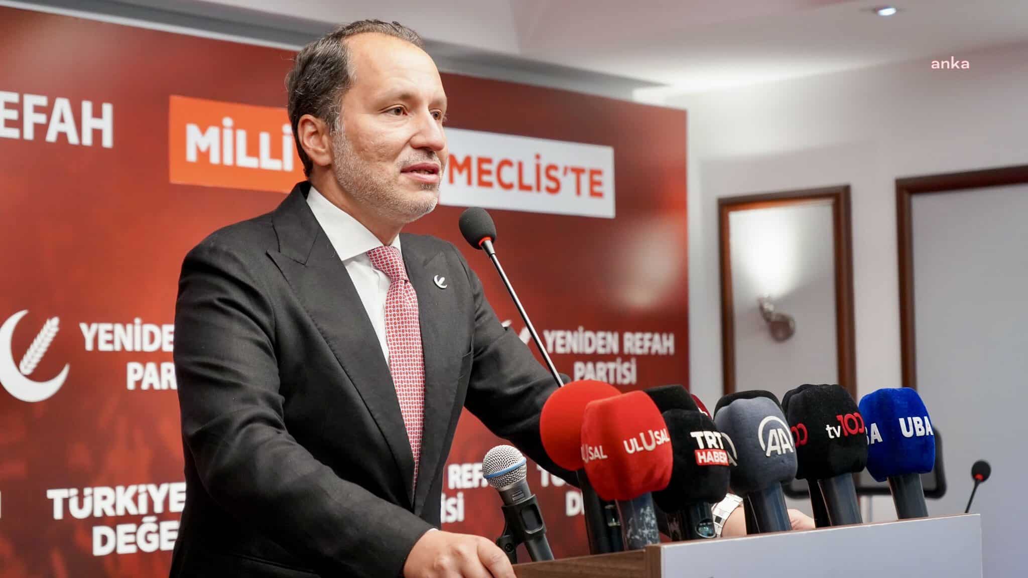 Fatih Erbakan: “Seçim öncesinde olduğu gibi bugün de halkın yüzde 45’i aç ve yüzde 80’i de yoksul durumdadır Türkiye’de.”