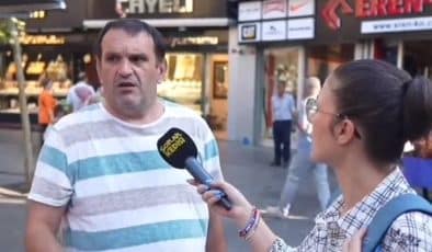 Sokak röportajında bir şahıs, Tayyip Erdoğan’dan rica ediyorum kadın haklarını kaldırsın