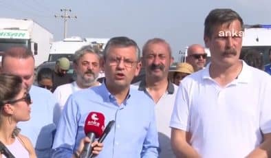CHP Grup Başkanı Özgür Özel, TİP’in Hatay’dan Ankara’ya “Özgürlük Yürüyüşü”ne destek verdi
