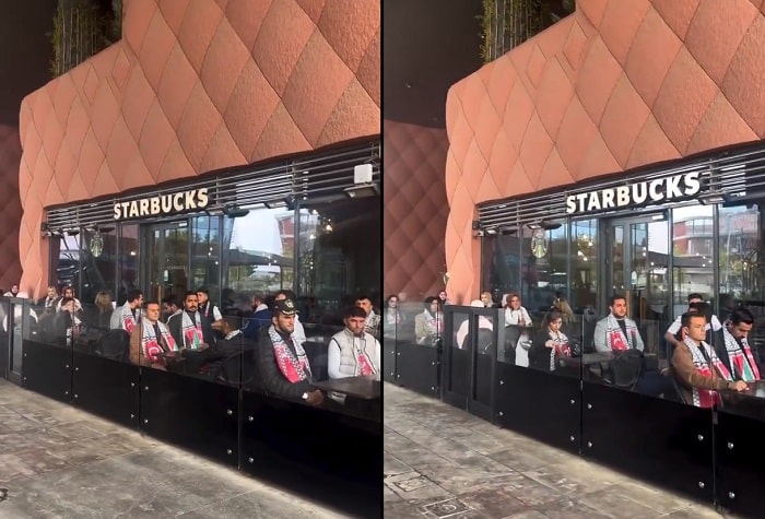 AKP Gençlik Kolları, Kuveyt merkezli Alshaya Group’a ait Starbucks’ta bir kez daha ‘yer kapatma eylemi’ yaptı.