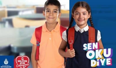İstanbul Büyükşehir Belediyesi’nin “Sen Oku Diye” eğitim yardımından bu yıl 83 bin çocuk faydalanacak.