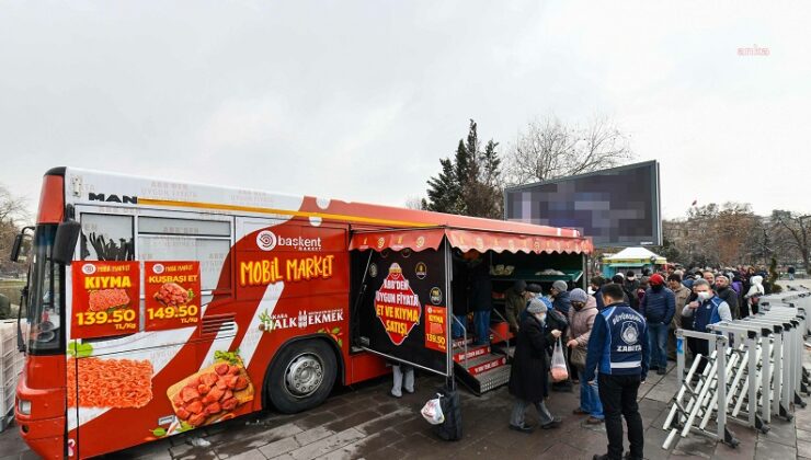 Ankara Büyükşehir Belediyesi, Başkent Mobil Market ile çevre ilçelerde uygun fiyatlı et satışına başlıyor.
