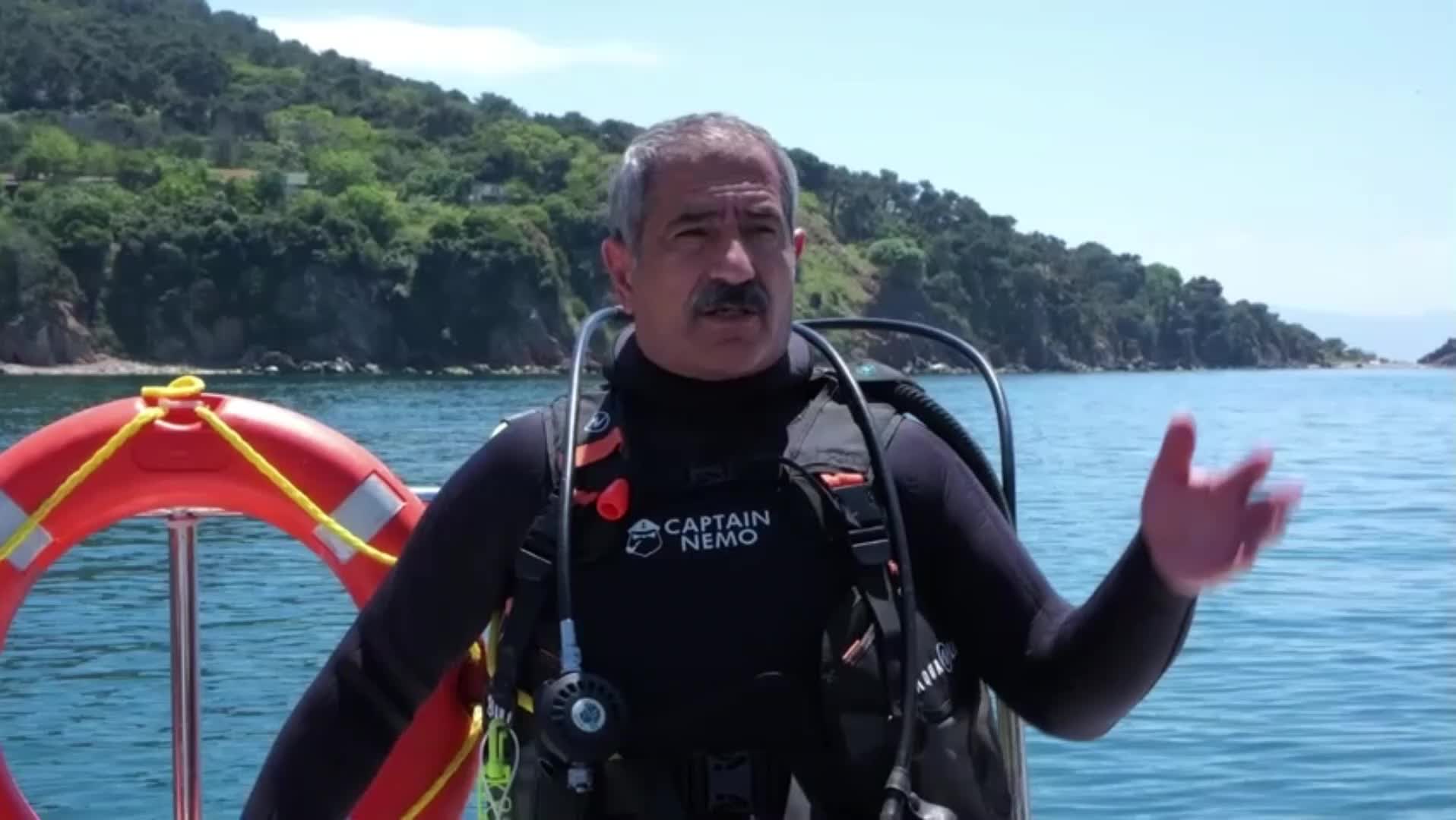 Adalar Belediye Başkanı Madam Martha Koyu’nda dalış yaptı