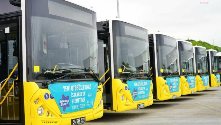 İstanbul’da, İETT’nin yeni otobüsleri sefere başladı.