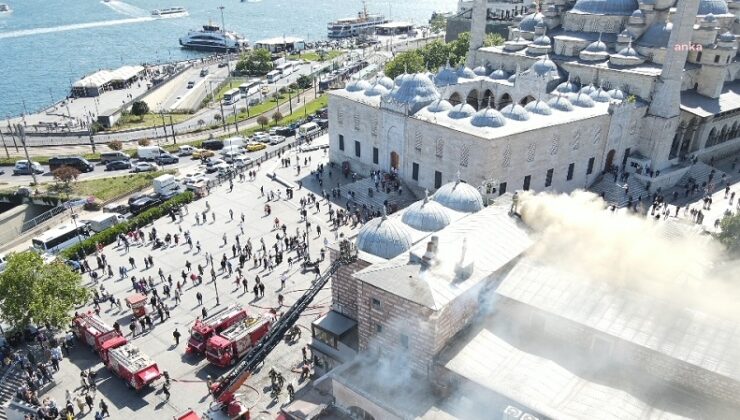 İstanbul’da tarihi Mısır Çarşısı’nda yangın paniği: Kısa sürede söndürüldü