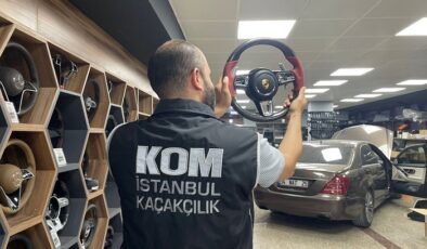 İstanbul’da yasadışı yollarla getirilen lüks otomobil parçalarına operasyon