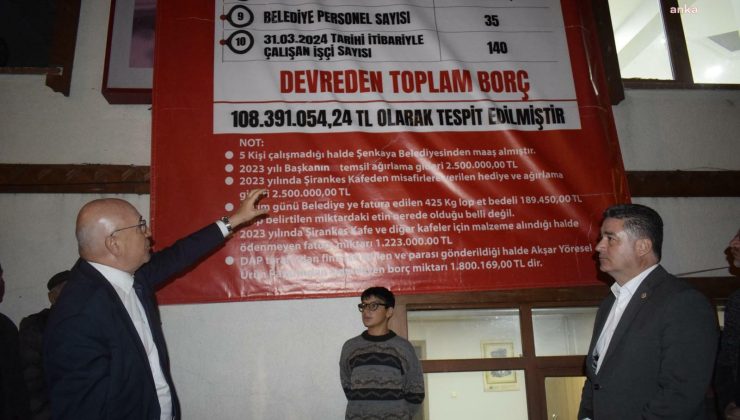 16 bin nüfuslu Şenkaya Belediyesi’nin borcu 108 milyon lira olarak açıklandı, CHP’li Tanal tepki gösterdi