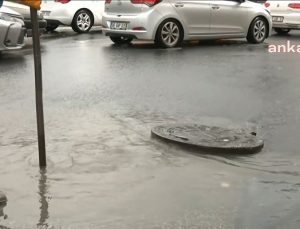 Ankara’da sağanak yağış etkili oldu