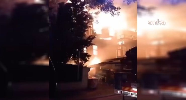 Büyükada’da metruk binada çıkan yangın söndürüldü