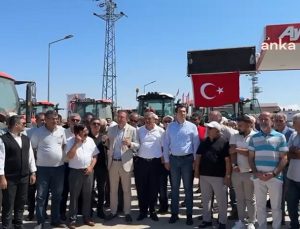 Konya’da çiftçiler traktörlerle eylem düzenledi
