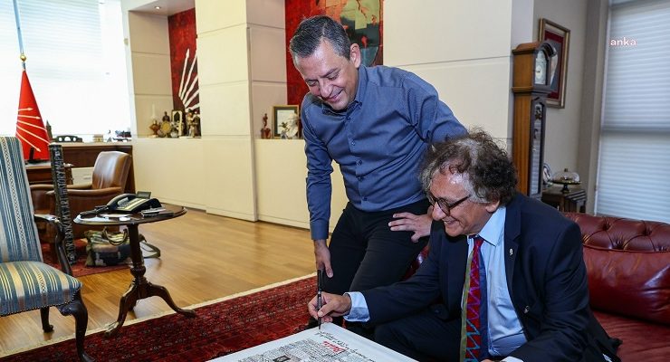 Özgür Özel, ressam Bedri Baykam ile görüştü