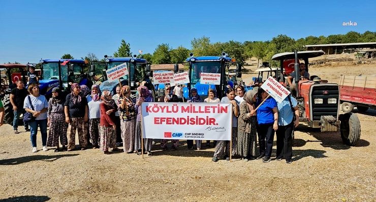 Üreticiler bu kez Sındırgı’da eylem yaptı, ‘hükümet istifa’ sloganı attı