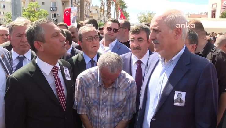 Özgür Özel, Ayşenur Ezgi Eygi’nin cenazesinde yalnızca Numan Kurtulmuş’un konuşmasına tepki gösterdi