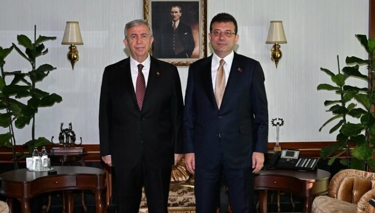 Ekrem İmamoğlu, Mansur Yavaş’ı ziyaret etti