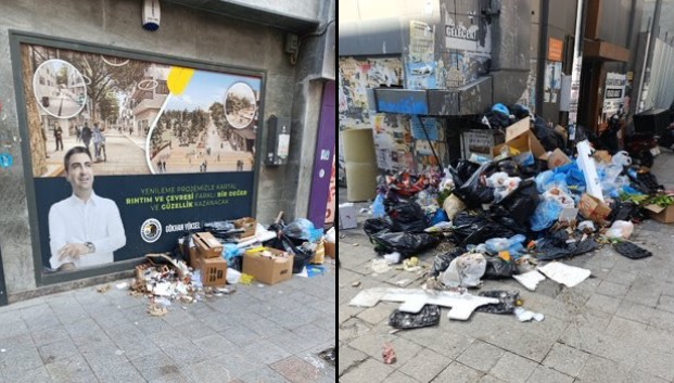 Kartal Belediyesi’nde Grev 4. Gününde: Çöp Dağları Yükseliyor