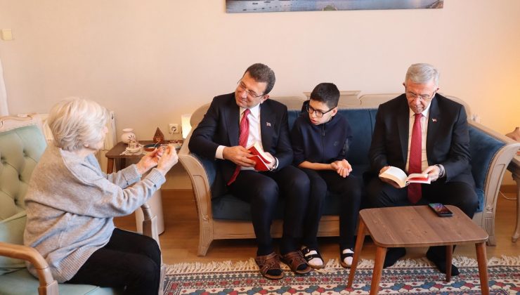 Ekrem İmamoğlu ile Mansur Yavaş’tan Ümit Özdağ’ın annesine ziyaret
