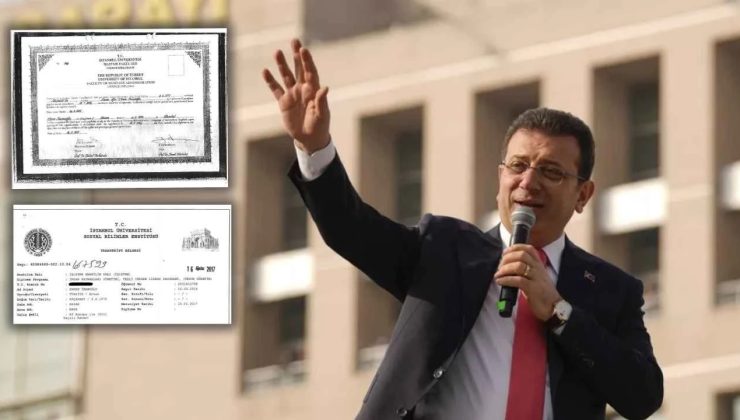 İşte Ekrem İmamoğlu’nun diploması!