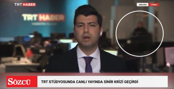 TRT stüdyosunda canlı yayında sinir krizi! ‘Yeter’ diyerek çığlık attı