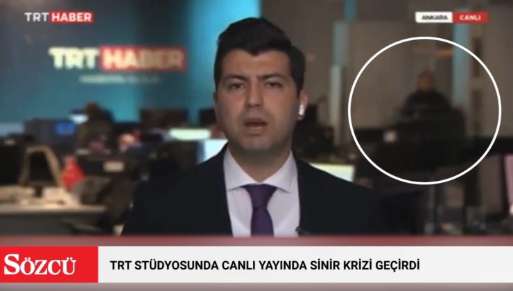 TRT stüdyosunda canlı yayında sinir krizi! ‘Yeter’ diyerek çığlık attı